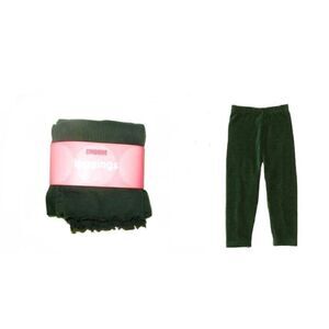 Vintage Gymboree girls cotton knit solid forest green leggings pants 18-24 M